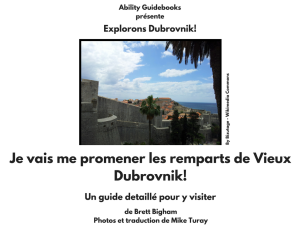 I Am Going To Walk the Walls of Old Dubrovnik (FRENCH)